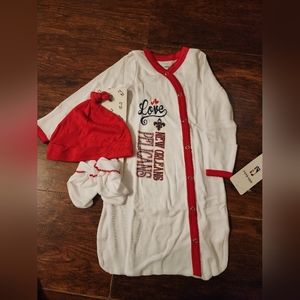NBA New Orleans Pelicans layette set